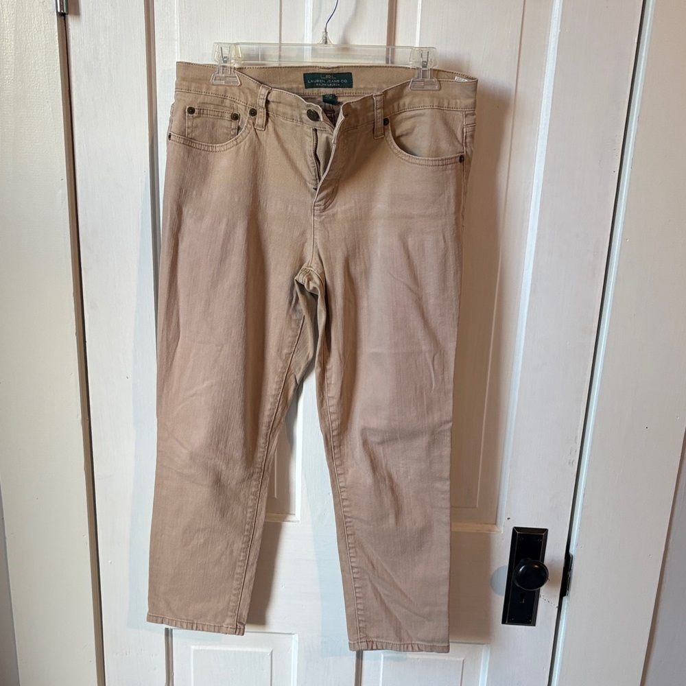 Ralph Lauren Tan Denim Jeans Size 8